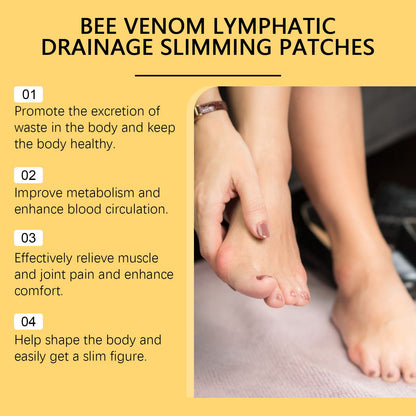 Bee Venom Lymphatic Drainage & Slimming Foot Patches 🌿👣
