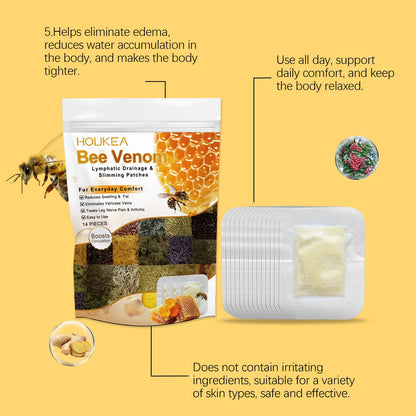 Bee Venom Lymphatic Drainage & Slimming Foot Patches 🌿👣