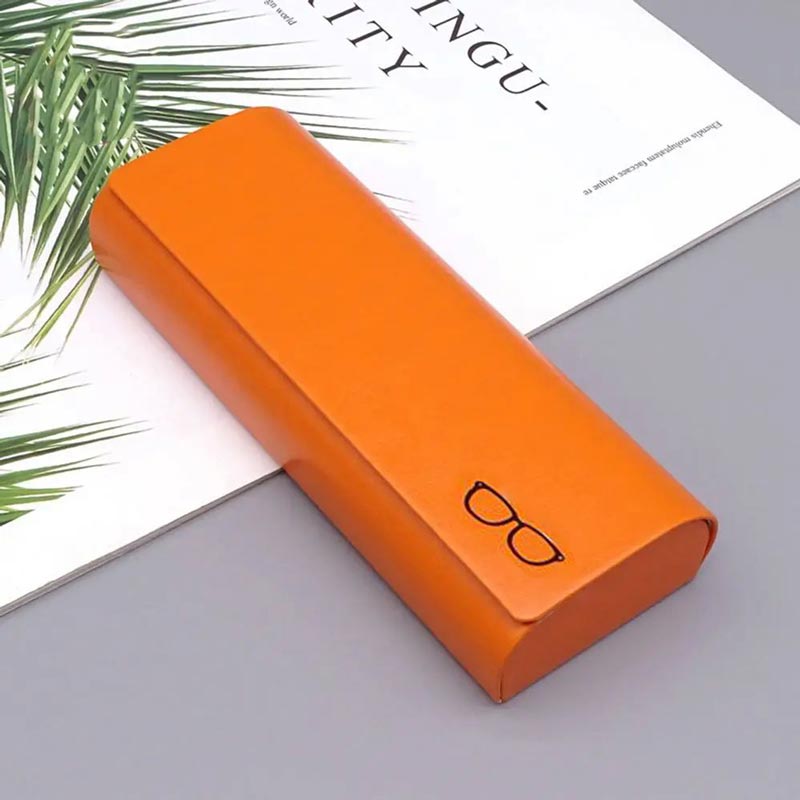 Minimalist Hard Leather Glasses Case