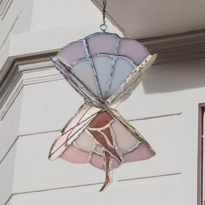 Dancing Lady Stained Acrylic Spinner