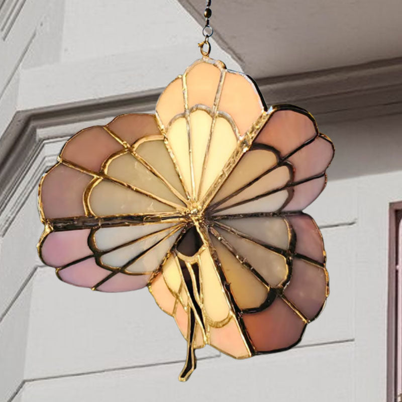 Dancing Lady Stained Acrylic Spinner